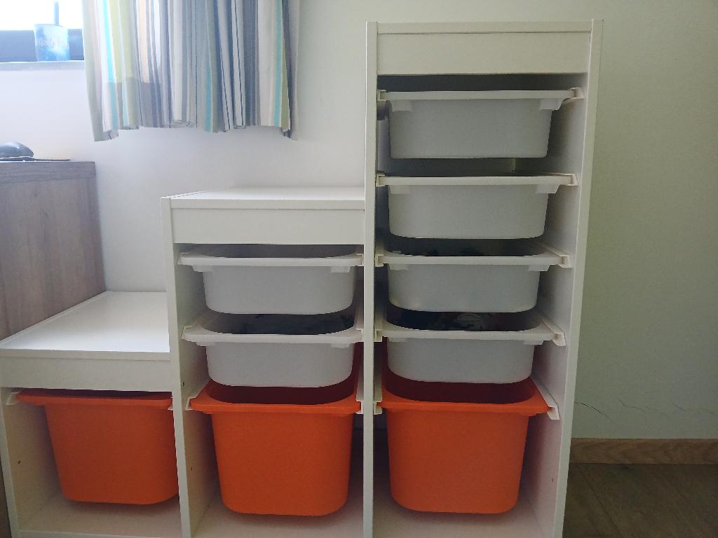 Ikea kast met bakken, Huis en Inrichting, Ophalen, Overige materialen, Gebruikt, 5 laden of meer