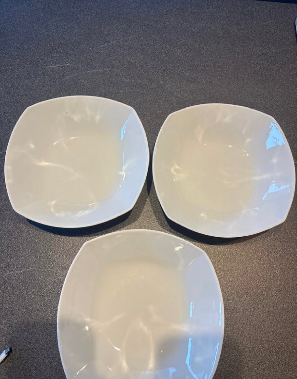 3 diepe borden 22cm, Huis en Inrichting, Keuken | Servies, Ophalen, Zo goed als nieuw, Bord(en)