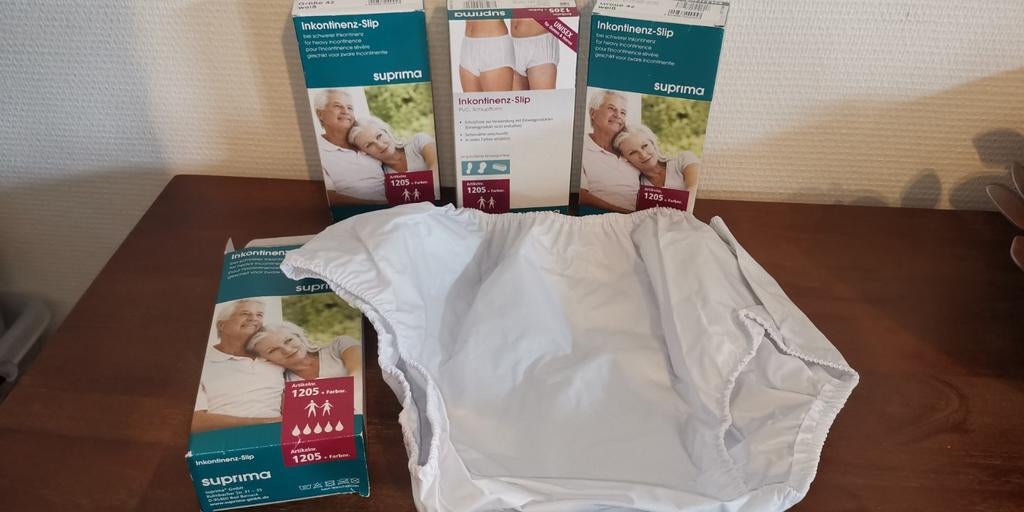 Lot de 4 slips plastifiés pour incontinence unisexe, Divers, Enlèvement