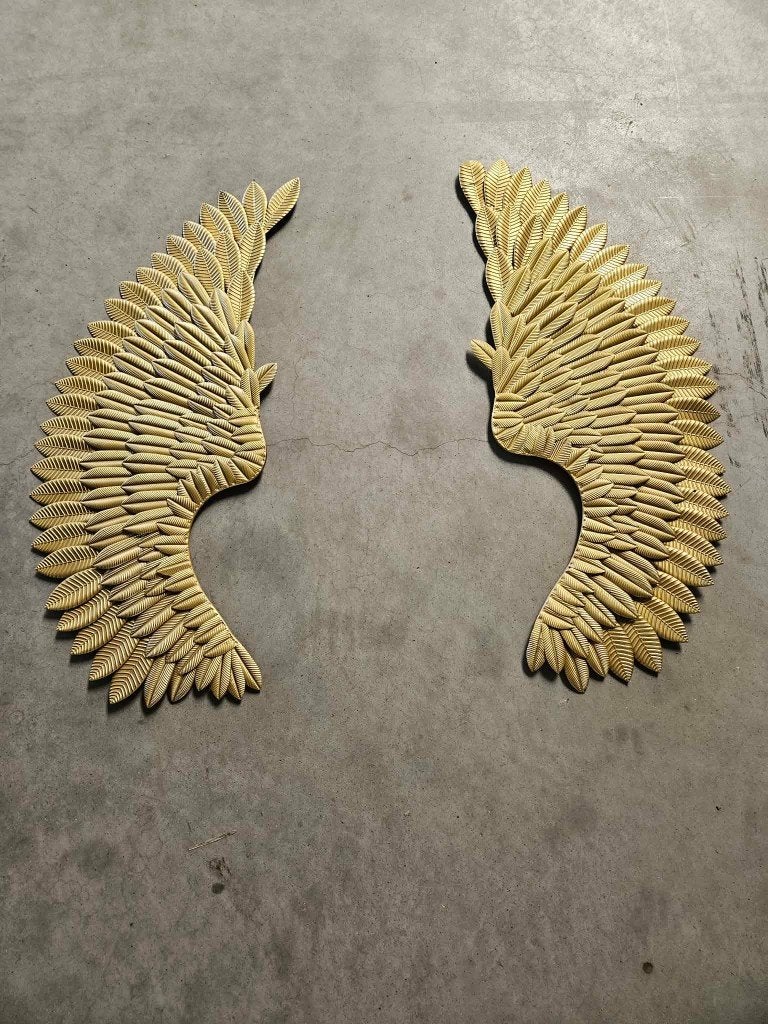 Décoration mural ailes d'ange en métal, Maison & Meubles, Accessoires pour la Maison | Décorations murale, Doré, Métal, Moderne