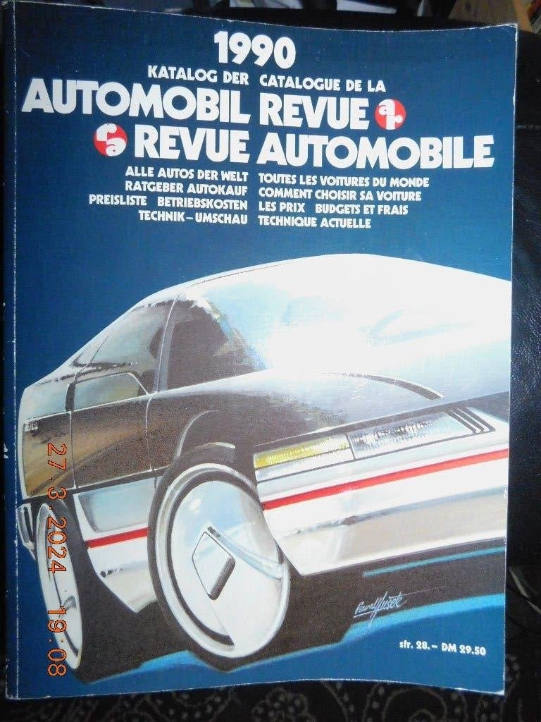Catalogus van de REVUE AUTOMOBILE 1990, Ophalen, Zo goed als nieuw, HALLWAG