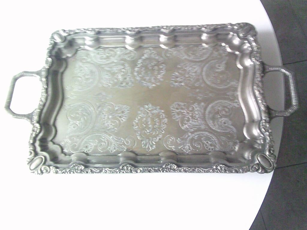 art deco verzilverde schaal, Ophalen