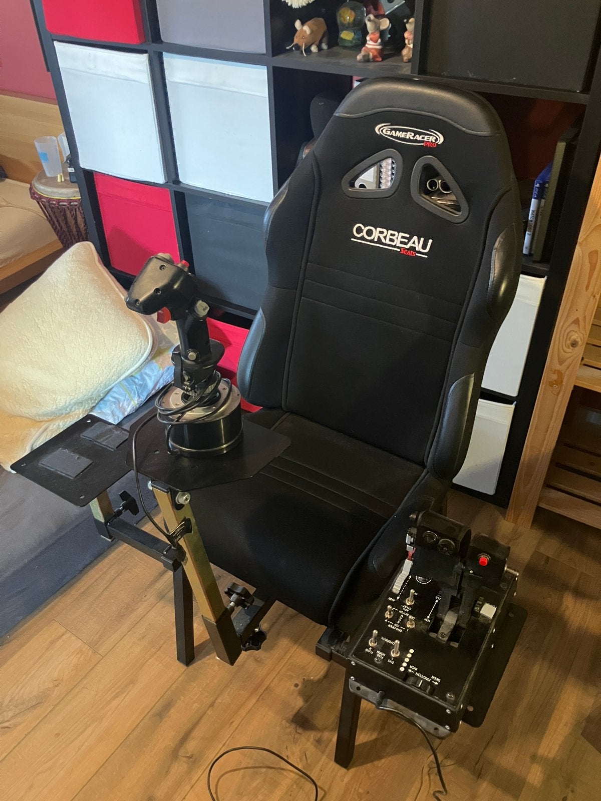 Thrustmaster Hotas Warthog inclusief stoel, Ophalen, Gebruikt