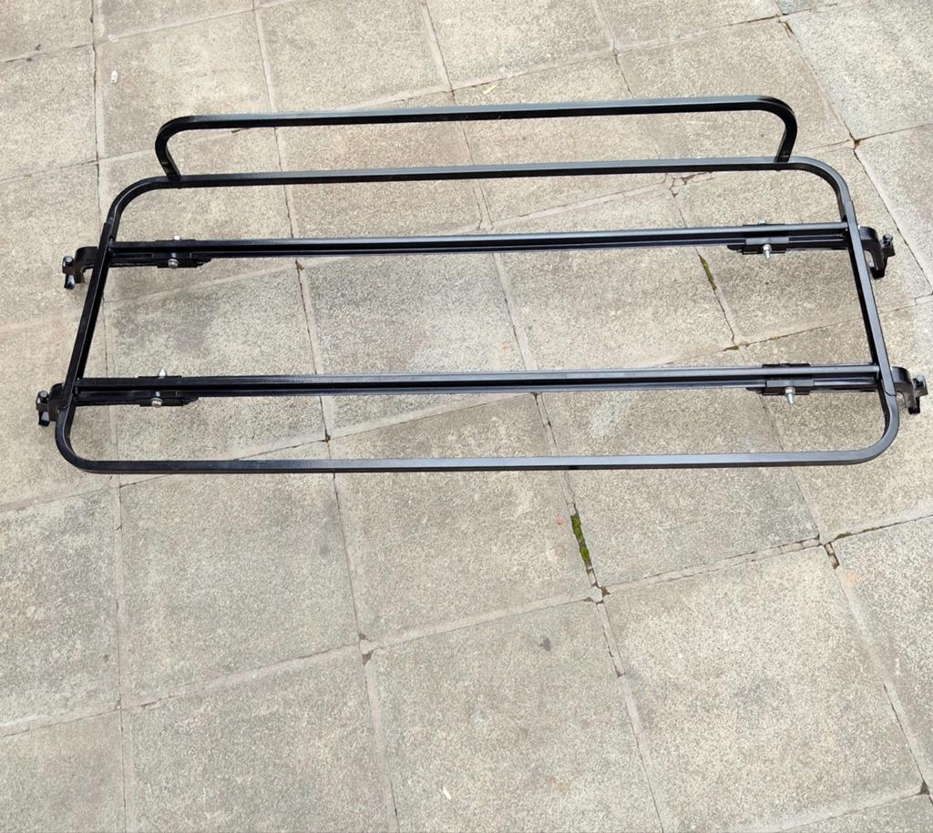Vintage kofferbak bagagerek, zwart metaal, compleet, conditi, Ophalen