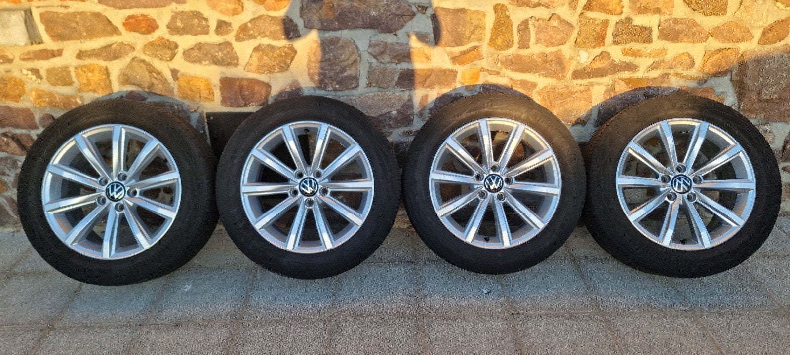 Jantes d'origine vw 5x112, Pneus et Jantes, 215 mm, Véhicule de tourisme, Pneus été