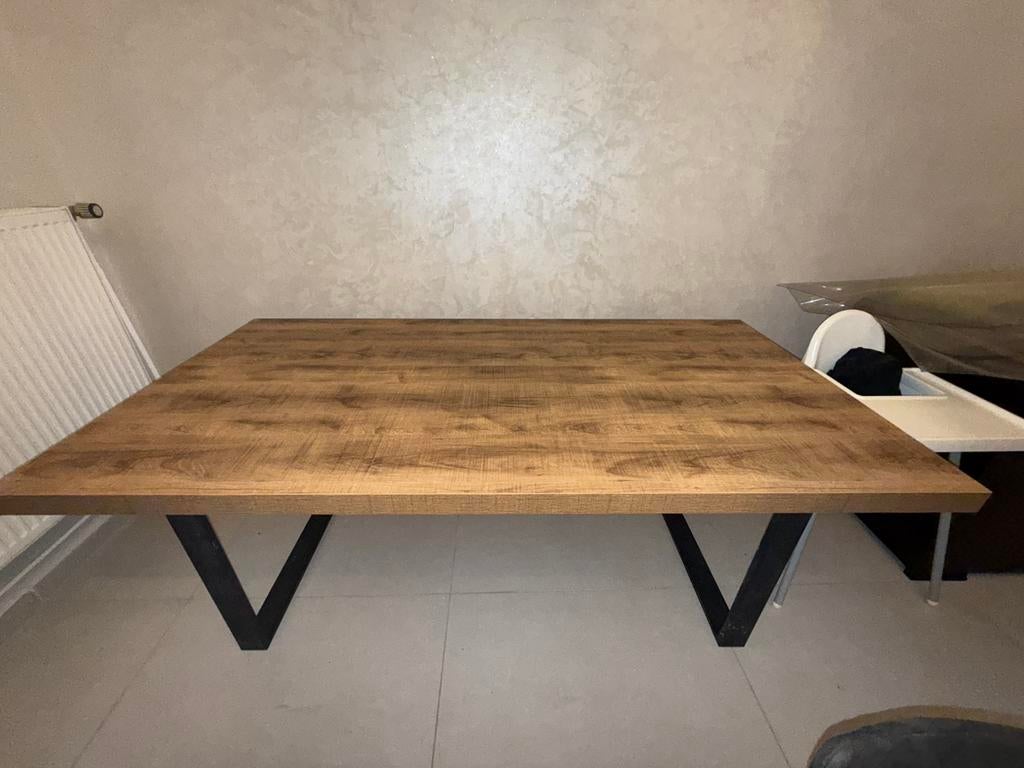 Table a manger en bois, Maison & Meubles, Tables | Tables à manger, 100 à 150 cm, Enlèvement, Utilisé, Rectangulaire