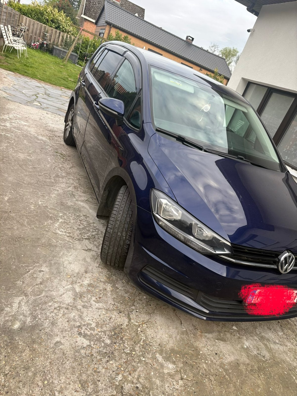 Volkswagen touran 2016 euro 6 7 plaats automaat 378000 km, Automaat, Stof, Euro 6, 4 cilinders