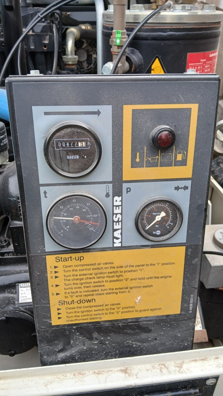 Mobiele compressor kaiser m38 bj 2003 477 uren, Doe-het-zelf en Bouw, Compressors, Ophalen