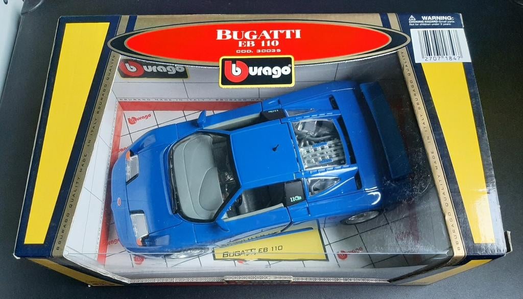 Burago Special Collection Bugatti EB110 blauw, Enlèvement, Neuf, Voiture, Burago