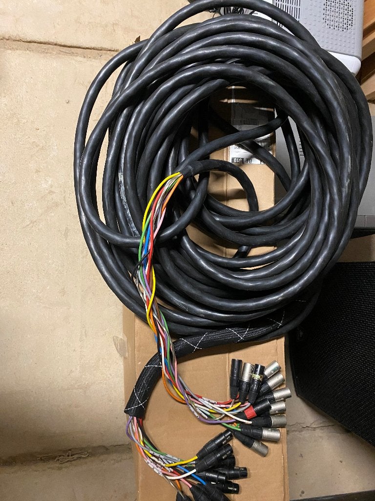 Multikabel 12x XLR / XLR 25 meter, Enlèvement ou Envoi, Comme neuf, Appareillage