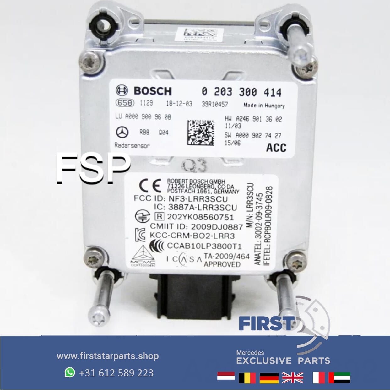 A2469013602 RADARSENSOR Mercedes W176 W117 W156 W447 W246 RA, Utilisé, -, -, Enlèvement ou Envoi