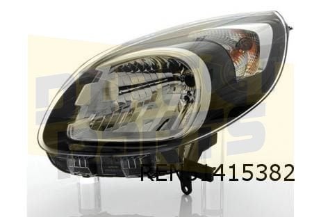 Renault Kangoo (6/13-8/21) koplamp Rechts zwart / chrome Ori, Neuf, -, Renault, -