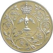 25 Nieuwe Pence - Zilveren Jubileum Elizabeth II zilver munt, Ophalen, Zilver