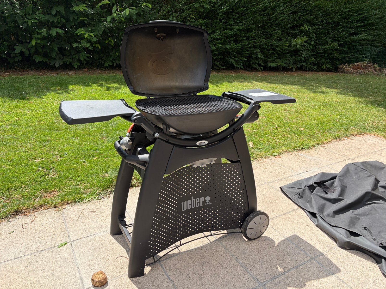 Barbecue à gaz Weber avec chariot + housse – Excellent état, Ophalen, Zo goed als nieuw