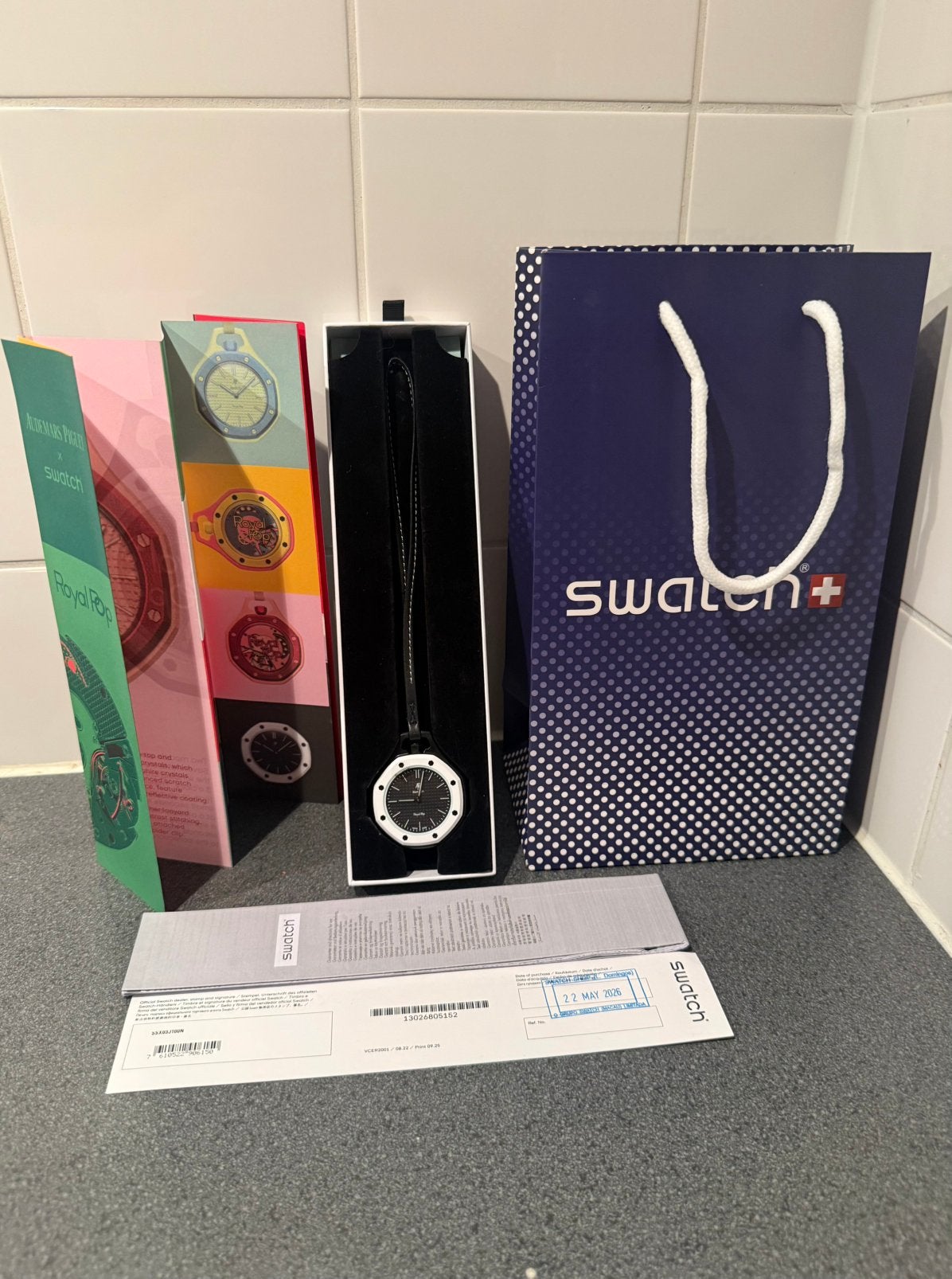Originele Ocho Negro met aankoopbon, Ophalen of Verzenden, Nieuw, Polshorloge, Swatch