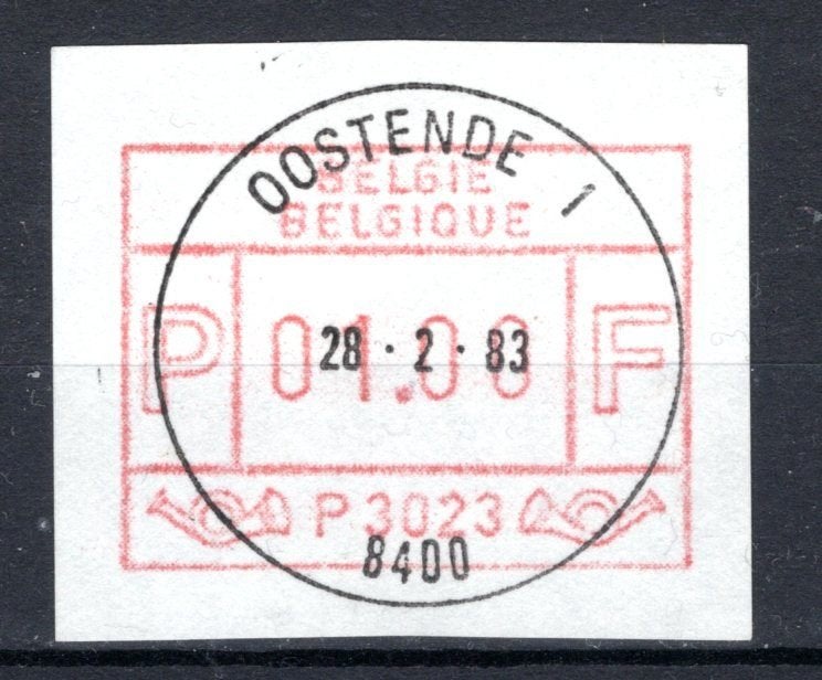 ATM 23A FDC 1983 Type II - Ostende 1, Neuf, Affranchi, Oblitération 1er jour, Envoi