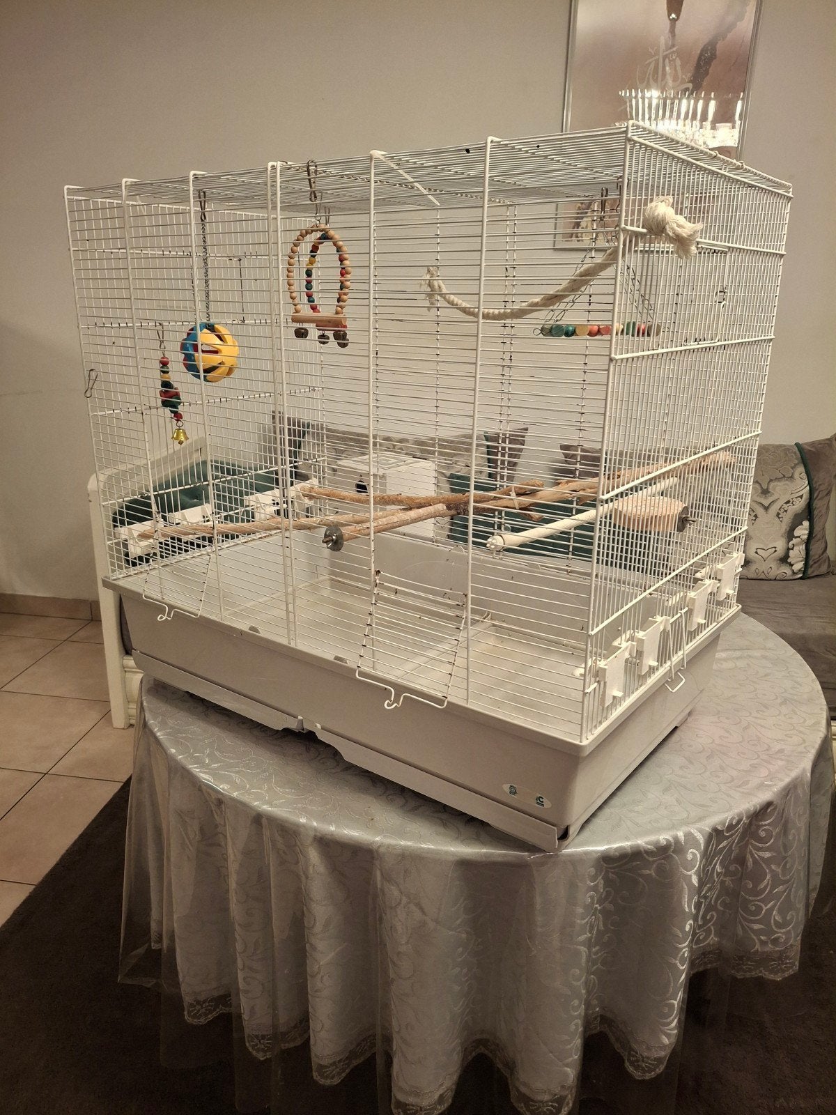 Vogelkooi met toebehoren, Ophalen, Vogelkooi