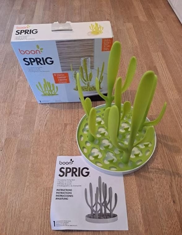 Boon Afdruiprek Sprig Groen, Kinderen en Baby's, Babyvoeding en Toebehoren, Zo goed als nieuw, Overige typen, Ophalen of Verzenden