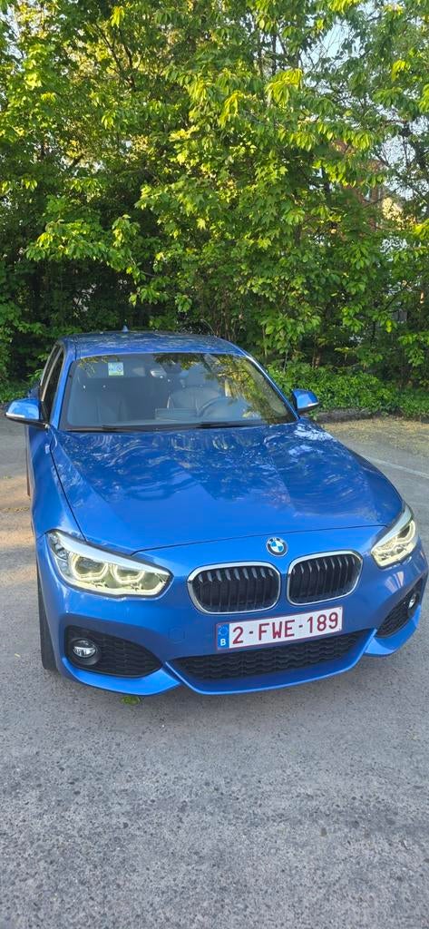 BMW 120I M SPORT VOLLEDIGE OPTIES, Auto's, Zwart, Zwart, Leder, Te koop