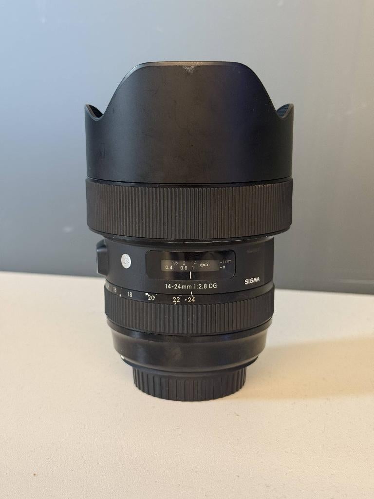 Sigma 14-24mm f/2.8 DG HSM Art Canon EF, Audio, Tv en Foto, Foto | Lenzen en Objectieven, Ophalen of Verzenden, Gebruikt, Groothoeklens