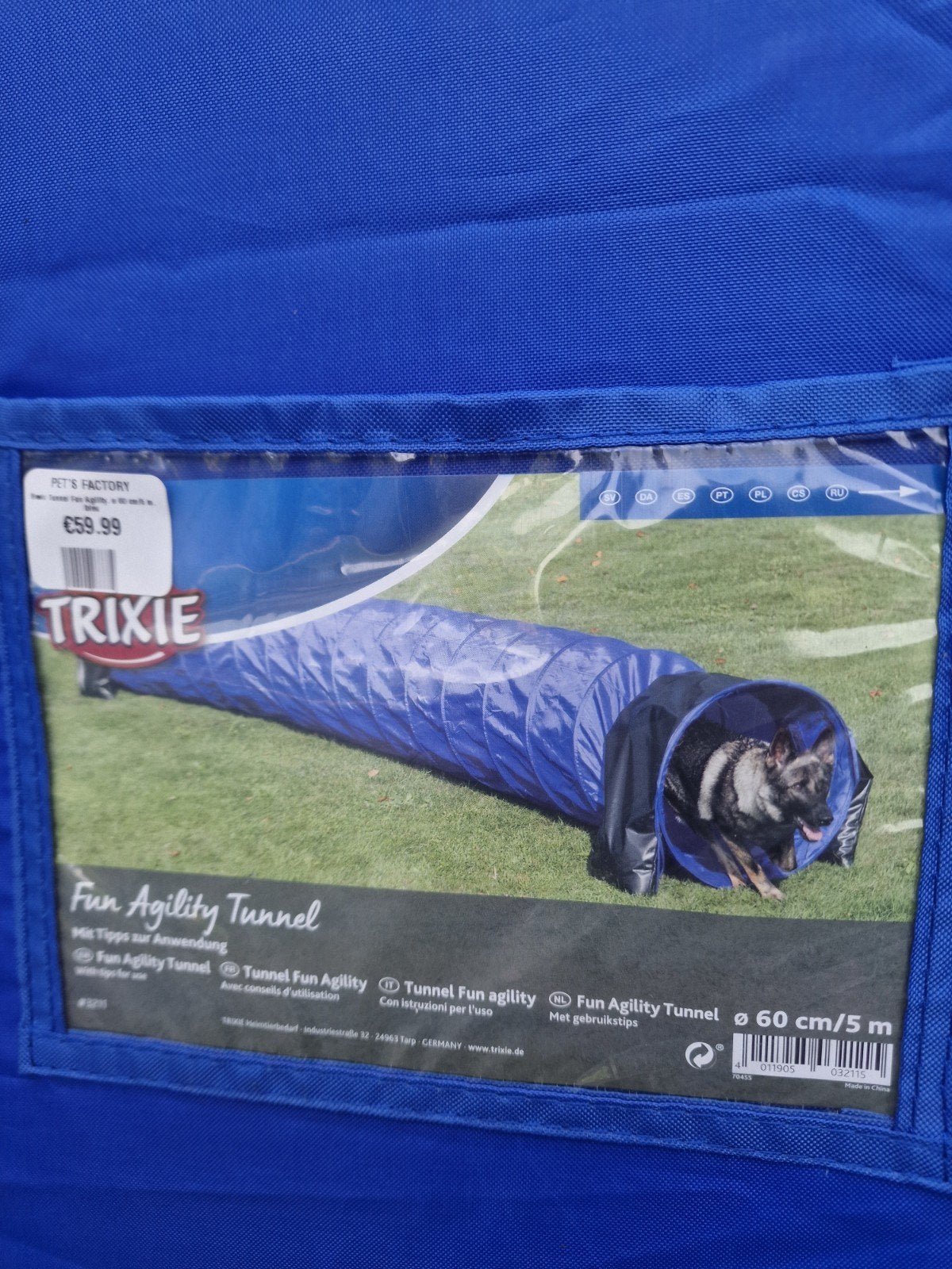 Tunnel pour chiens - 5 m et 60 cm de diamètre - NEUF, Animaux & Accessoires, Enlèvement