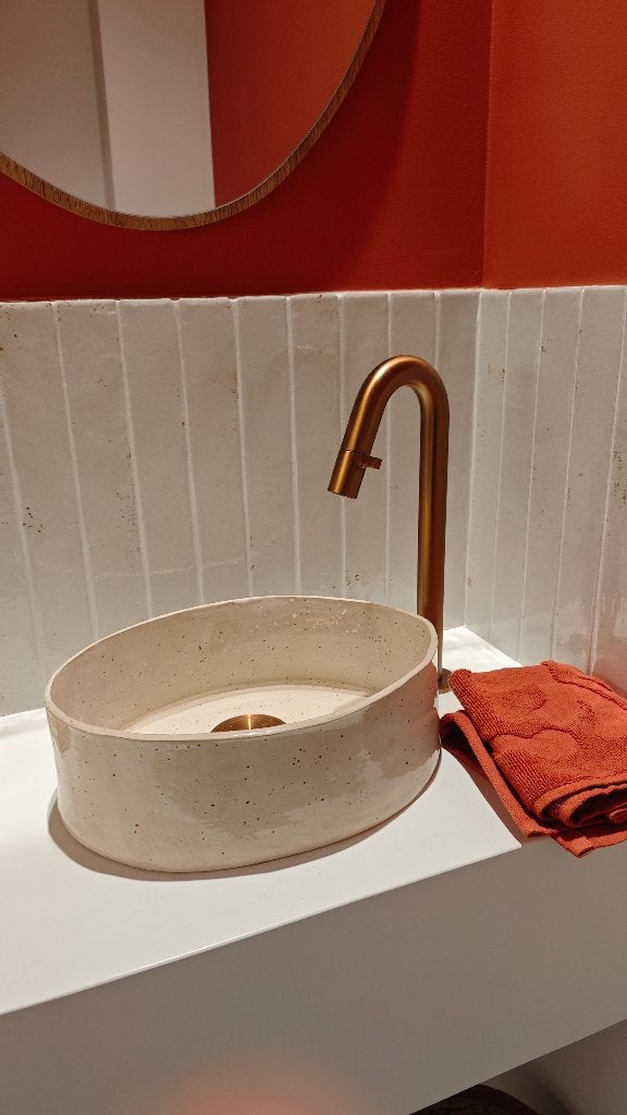 Keramieken handwasbak, Enlèvement, Neuf, Pierre, Lavabo