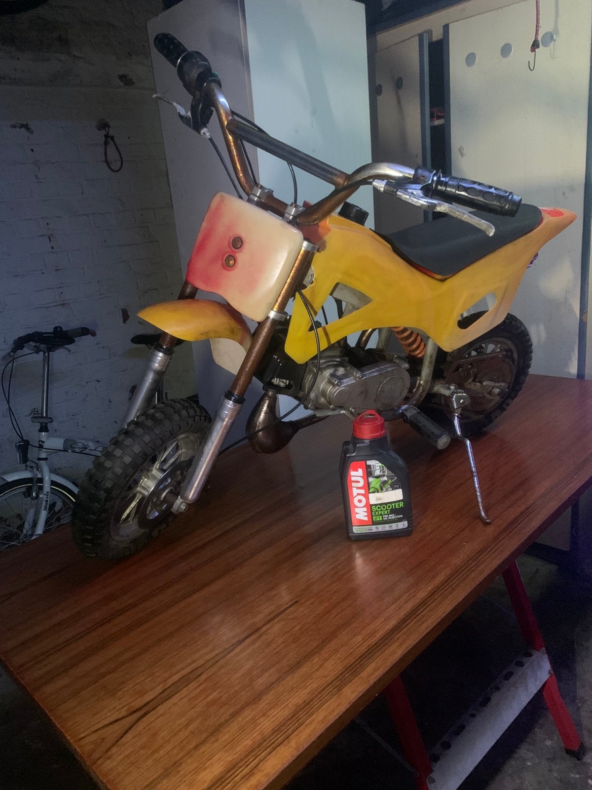 Pocketbike + onderdelen, Ophalen, Gebruikt, Velgrem, Overige typen