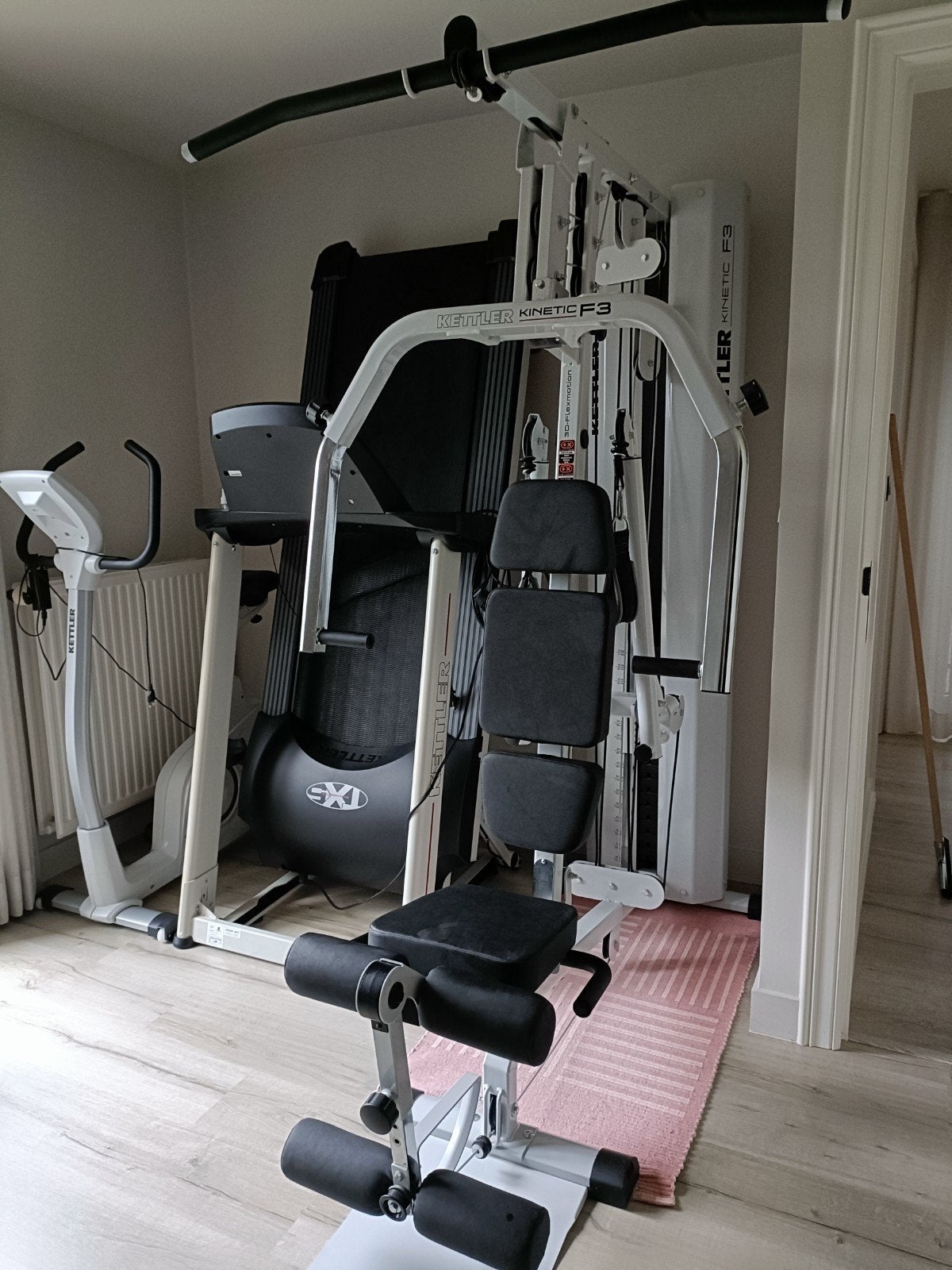 Loopband en krachtstation Kettler Kinetic F3 - 80 kilo, Ophalen, Zo goed als nieuw, Krachtstation