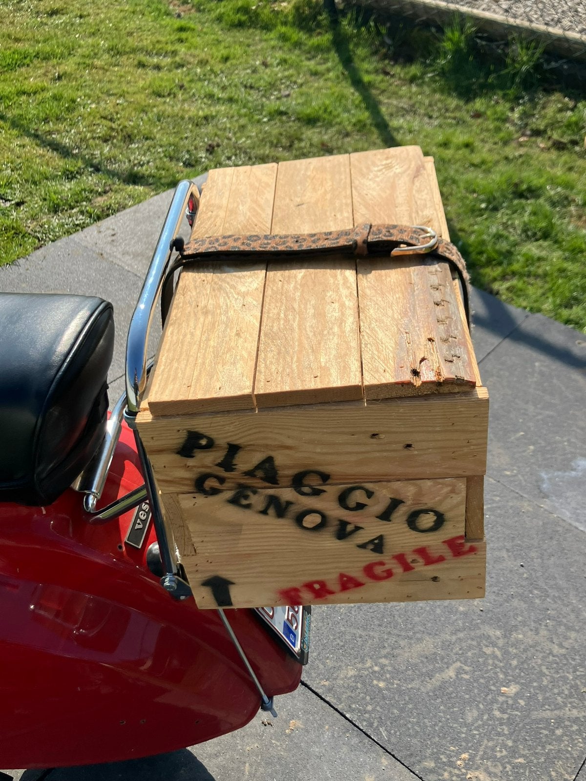 Piaggio koffertje, Enlèvement