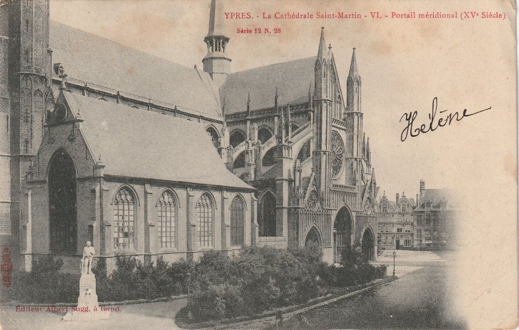 Ieper, Ypres, la Cathedrale, Verzamelen, Verzenden