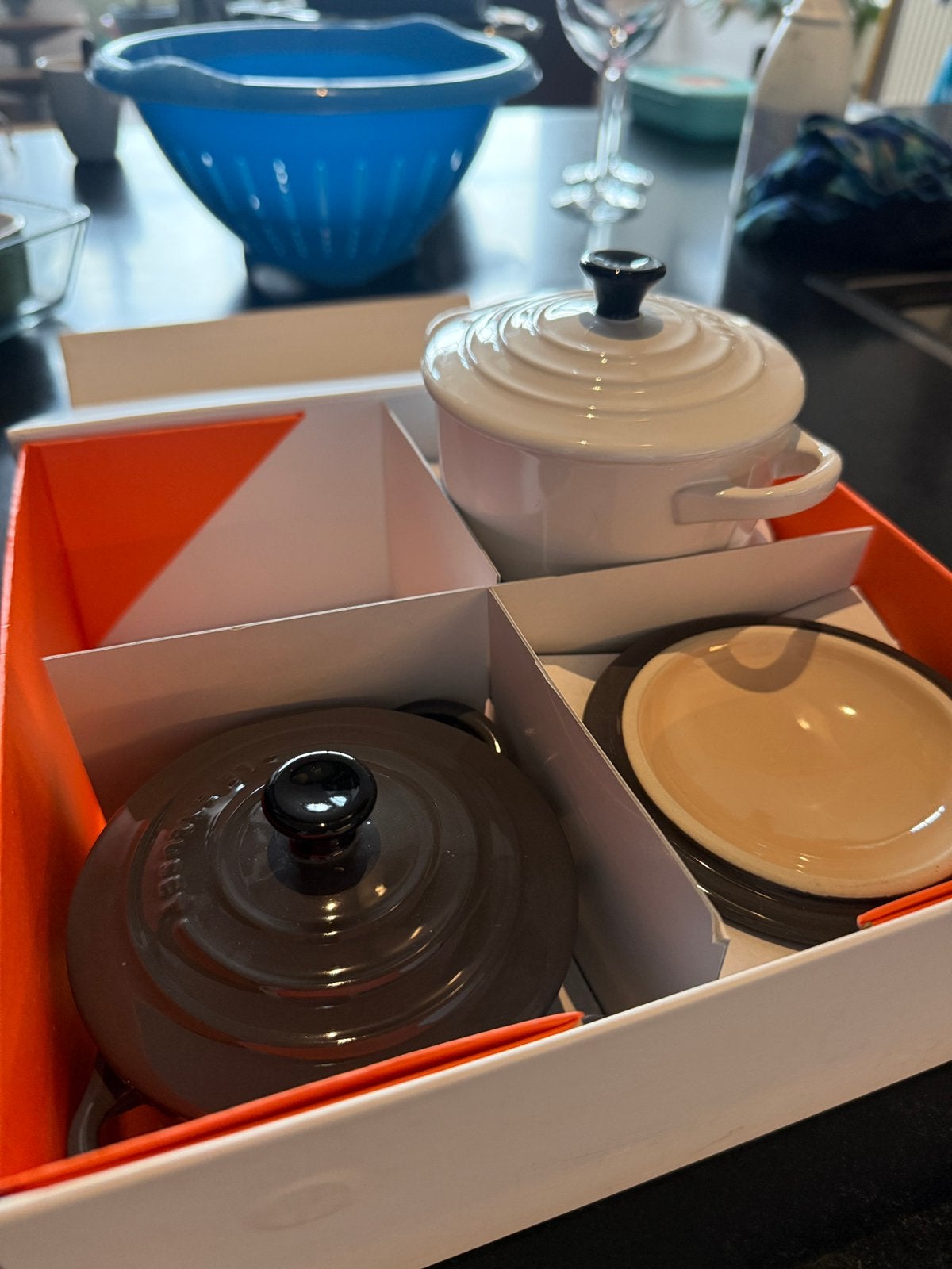 Le creuset - mini stoofpannetjes, Enlèvement, Comme neuf, Le Creuset