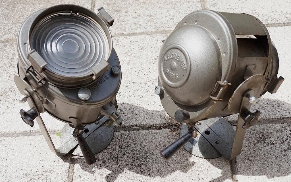 spots vintage lampes photo théatre mancave, Huis en Inrichting, Lampen | Spots, Gebruikt, Metaal, LED, Ophalen of Verzenden