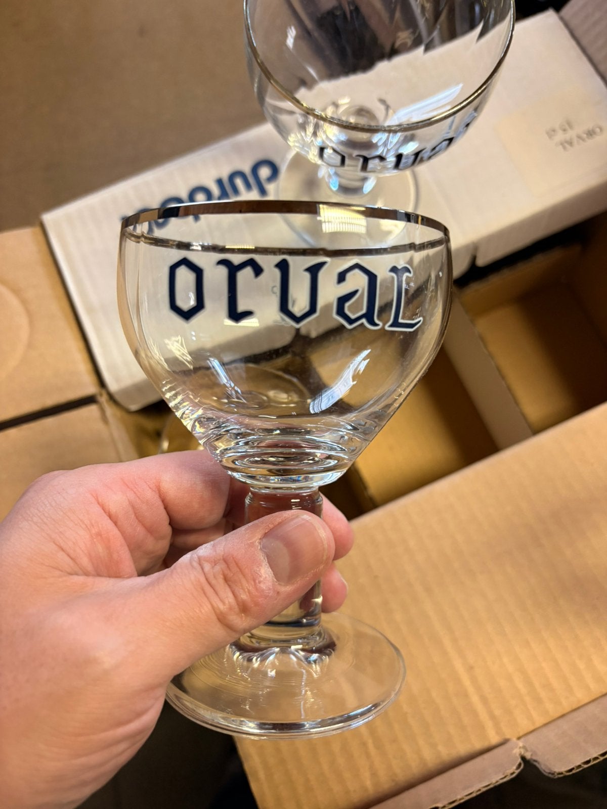 *** DEGUSTATIEGLAZEN ORVAL 15CL IN DOOS ***, Verzamelen, Ophalen, Nieuw