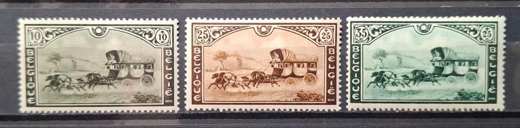 België: OBP 407/09 ** Postkoets 1935., Orginele gom, Ophalen of Verzenden, Zonder stempel, Postfris