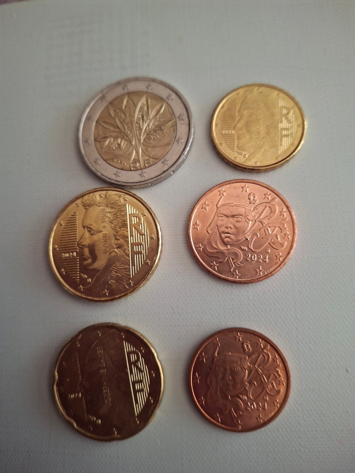 nieuwe munten 2024 frankrijk, Postzegels en Munten, Munten | Europa | Euromunten, Verzenden, Frankrijk, 2 cent