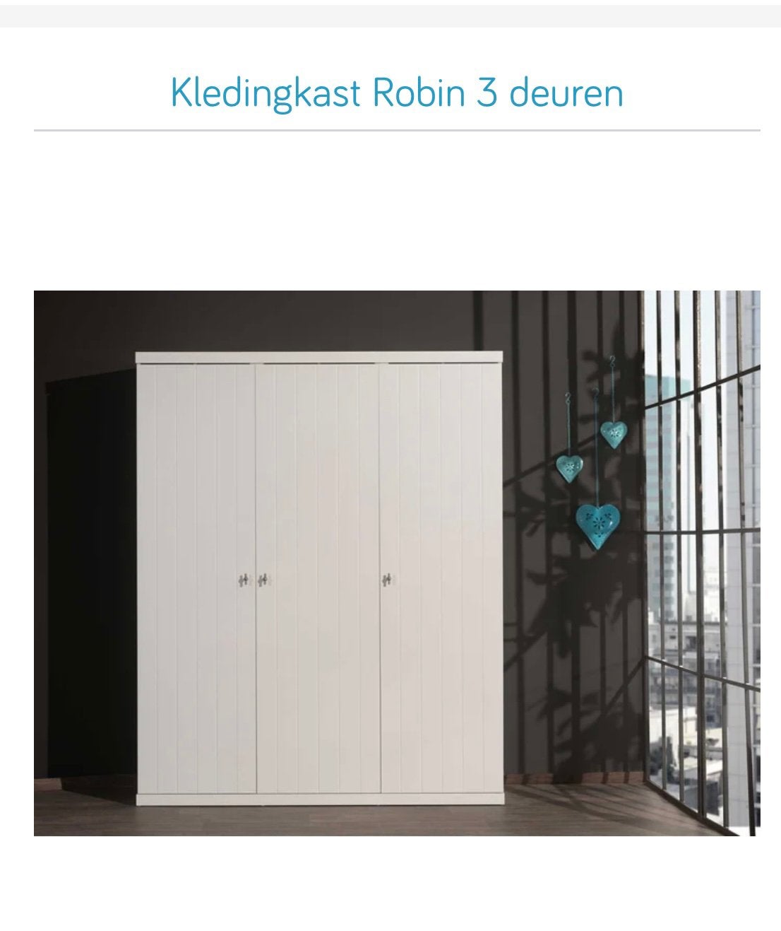 Grote kleerkast met 3 deuren - perfecte staat, Ophalen, Zo goed als nieuw
