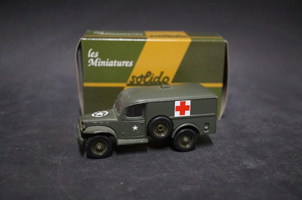 Ambulance militaire Solido Dodge - 1/50 - TOP, Enlèvement ou Envoi, Comme neuf