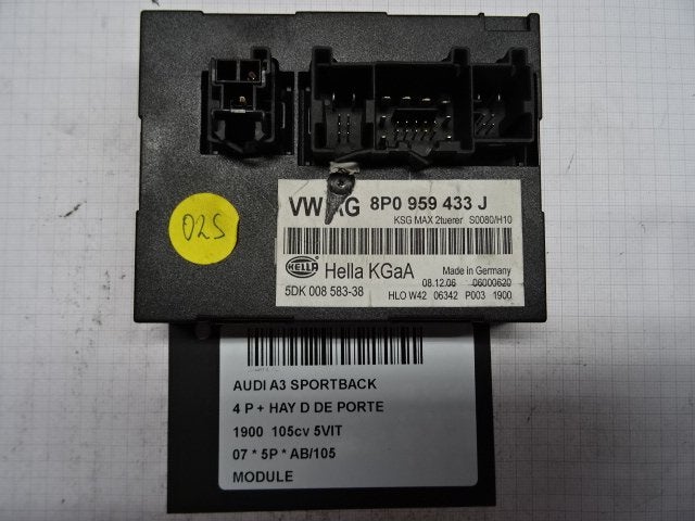 UNITE ELECTRONIQUE Audi A3 Sportback (8PA) (8P0959433J), Utilisé, Audi