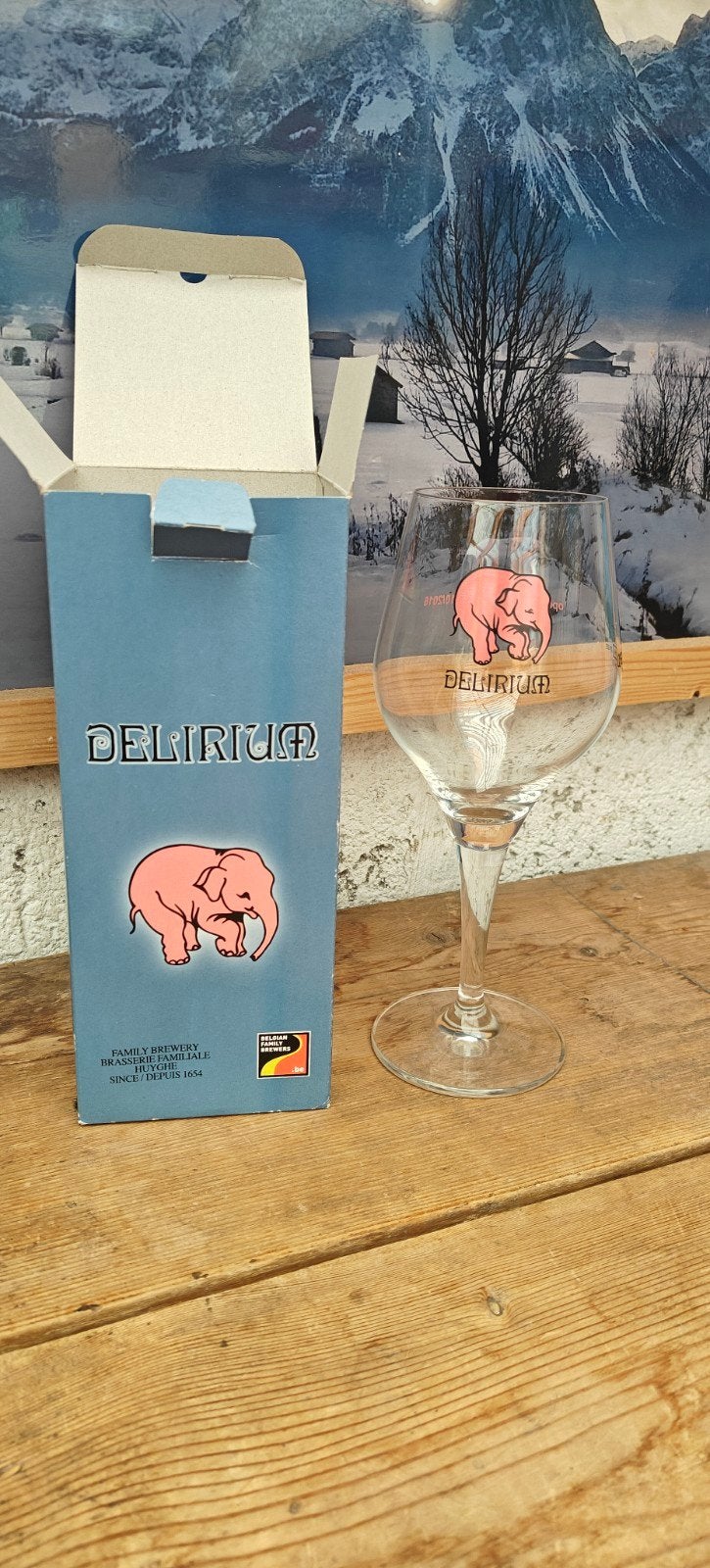 Delirium Tremens glas limited edition, Ophalen, Zo goed als nieuw, Bierglas