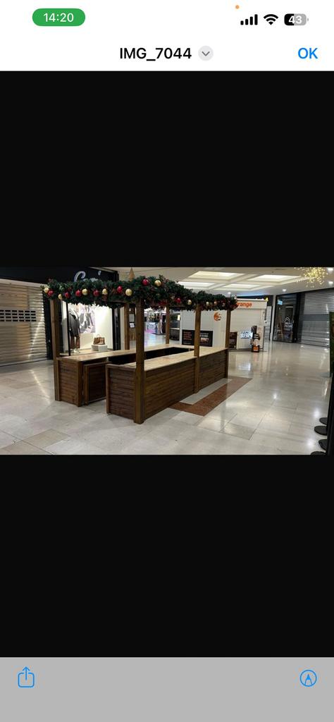 Chalet en bois – Idéal marché de Noël / stand commercial, Articles professionnels, Enlèvement