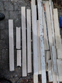plinthes de taverne, Bricolage & Construction, Plinthes & Finitions, Enlèvement, Utilisé, Pierre de taille, Plinthes