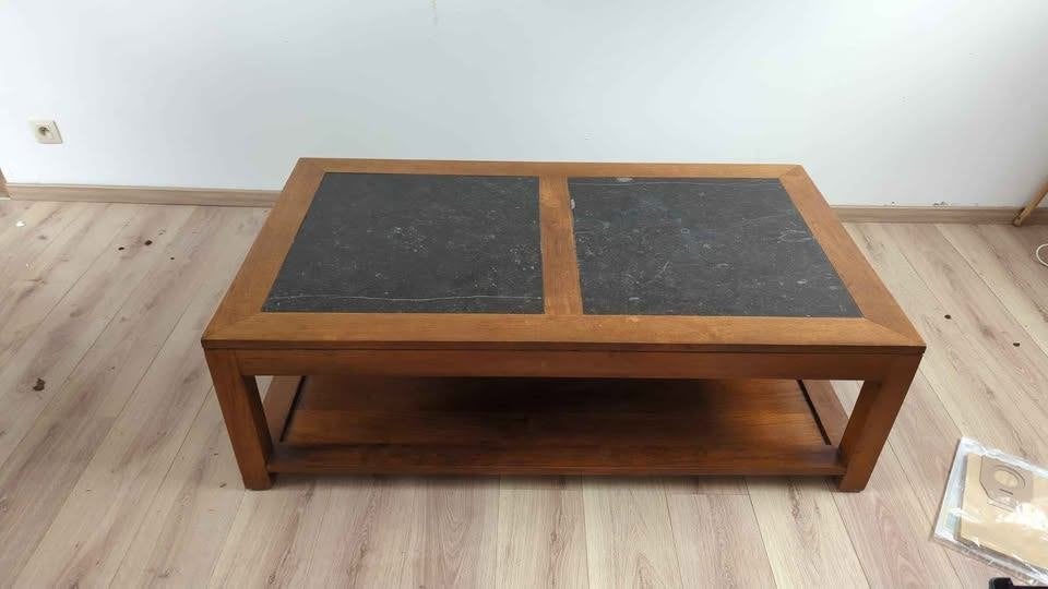 Table de Salon pierre bleue, Maison & Meubles, 50 à 100 cm, Enlèvement, Utilisé, Chêne