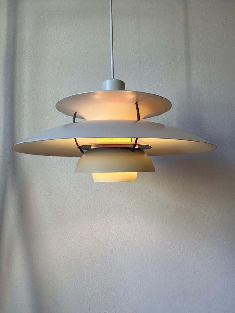 Louis Poulsen PH5 hanglamp, Ophalen, Gebruikt, Design vintage retro deens design, scandinavisch, louis poulsen, Metaal