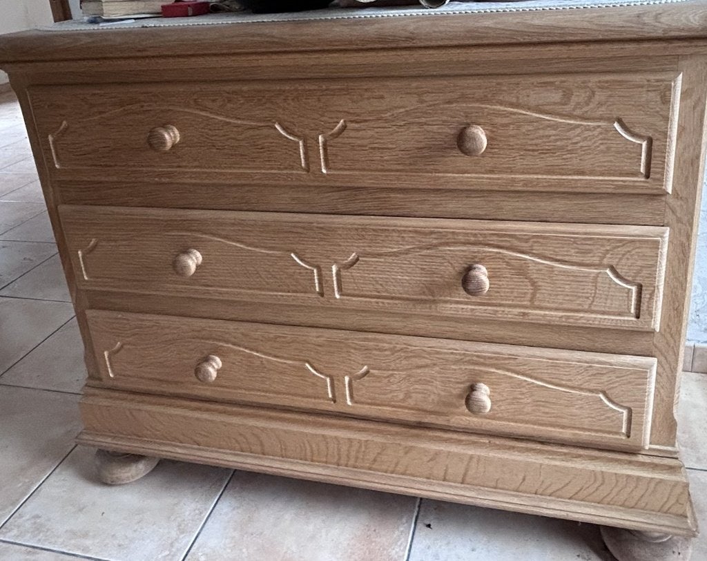 Commode Chêne Massif, Maison & Meubles, Enlèvement, 50 à 100 cm, Chêne, 100 à 150 cm