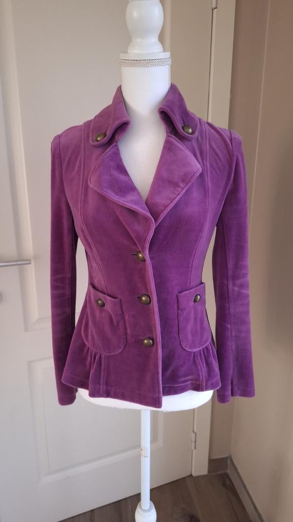 Vestje velours Caroline Biss, Kleding | Dames, Caroline Biss, Ophalen of Verzenden, Zo goed als nieuw, Maat 36 (S)