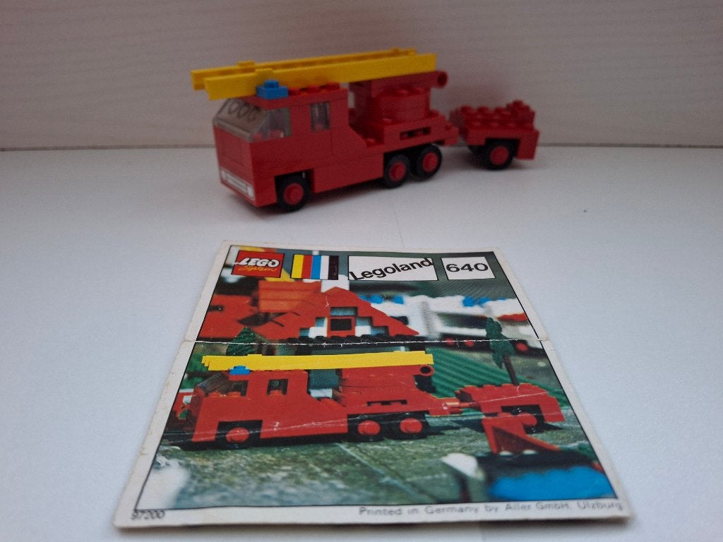Lego 640 ( 640-1 ) Fire Truck 1971, Ophalen of Verzenden, Compleet, Lego, LEGOLAND