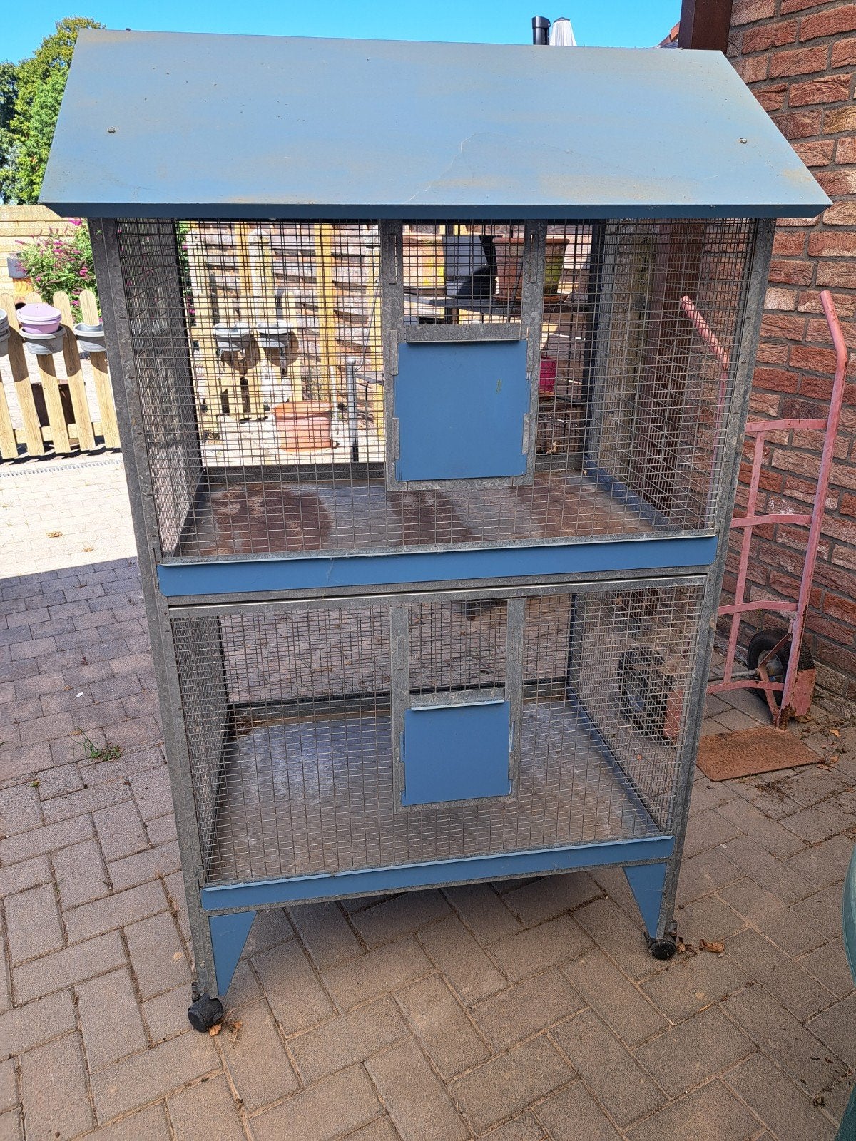 Metalen vogelkooi, Ophalen, Gebruikt, Metaal, Vogelkooi