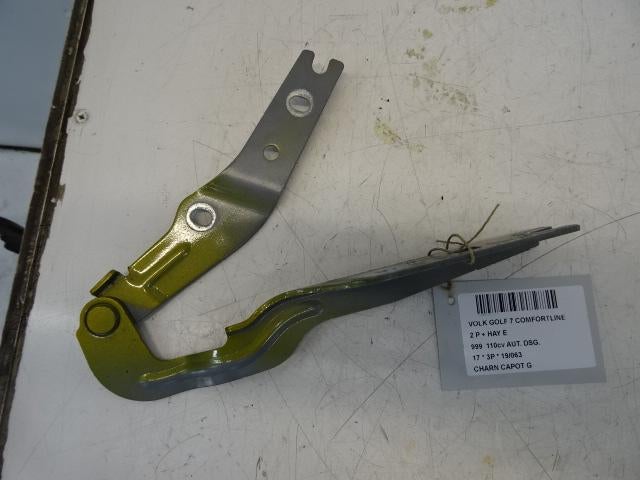 CHARNIERE DE CAPOT GAUCHE Golf VII (AUA) (5G0823301B), Utilisé, Volkswagen