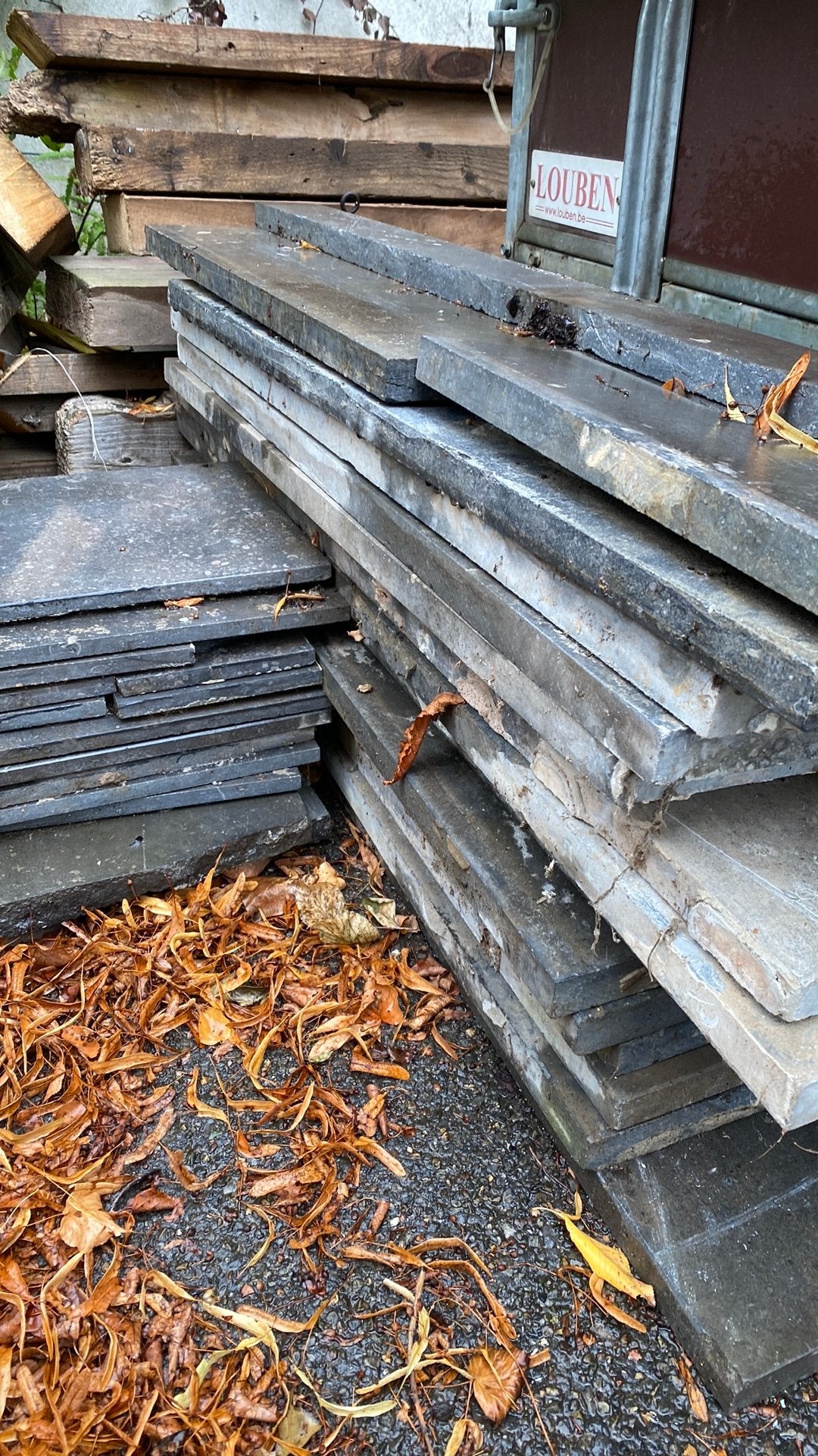 Blauwe steen gratis ophalen, Jardin & Terrasse, Enlèvement, Utilisé, Pierre naturelle, Autres types