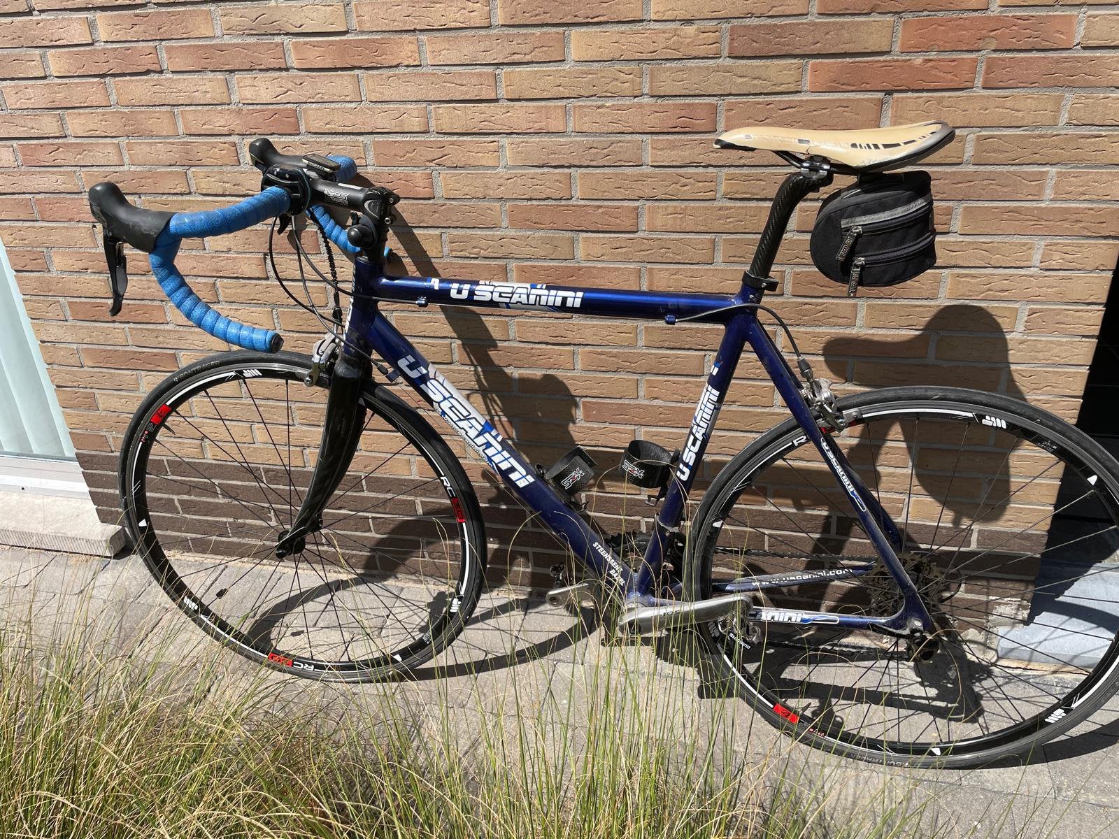 Koersfiets in zeer goede staat, blauw, U.Scanini, Fietsen en Brommers, Ophalen, Gebruikt